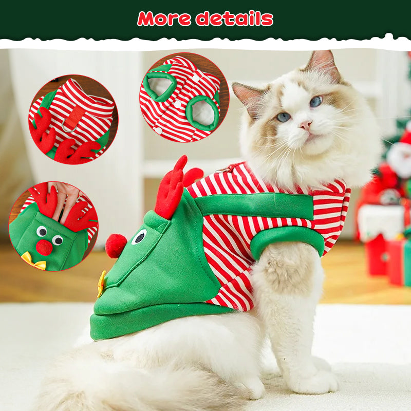 Christmas Reindeer Dog Costume for Holiday Family Photos