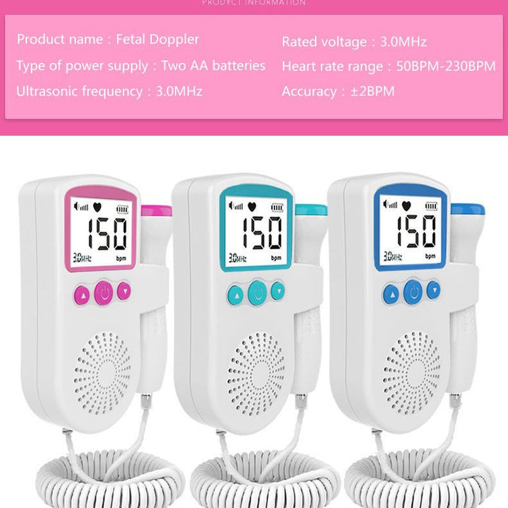 Home Fetal Doppler Monitor for Heartbeat Reassurance
