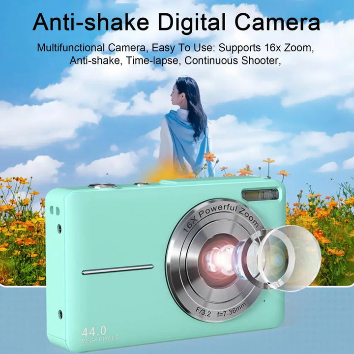 Compact Digital Camera with 16x Zoom for Kids and Beginners
