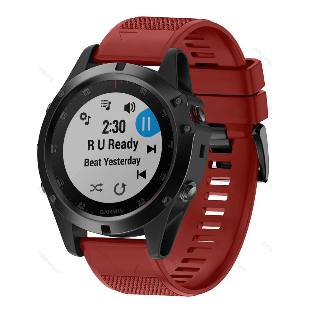 Garmin Fenix Silicone Watch Strap, Quick-Release Band
