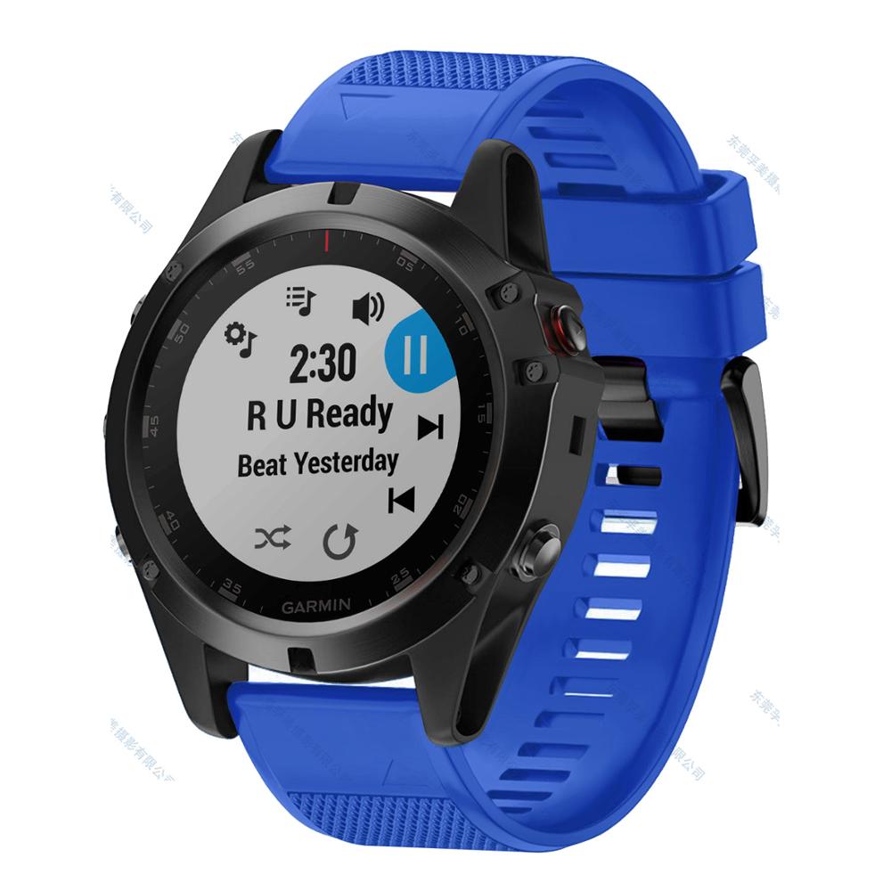 Garmin Fenix Silicone Watch Strap, Quick-Release Band