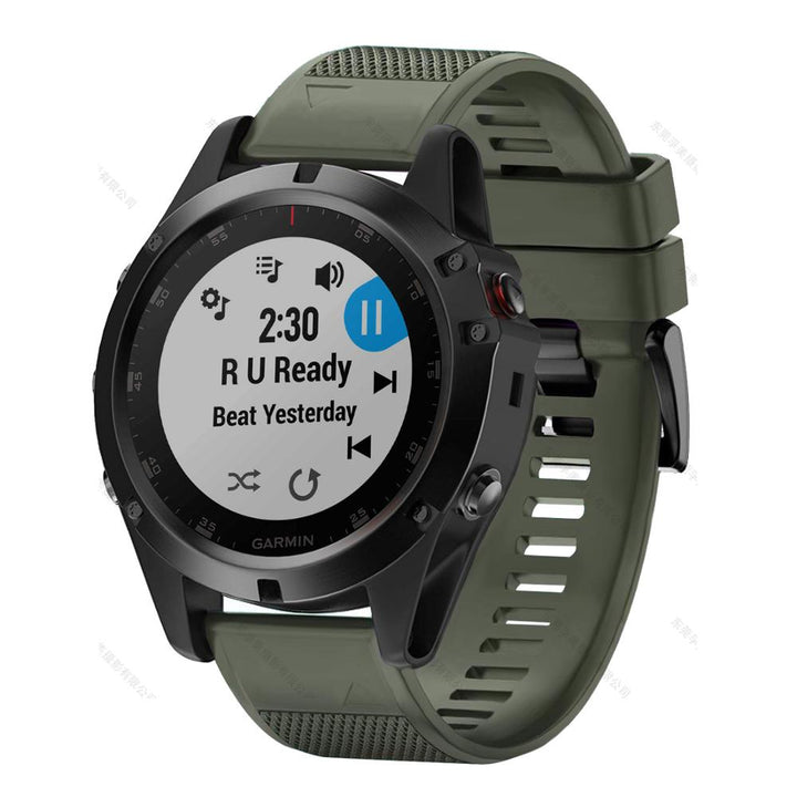 Garmin Fenix Silicone Watch Strap, Quick-Release Band