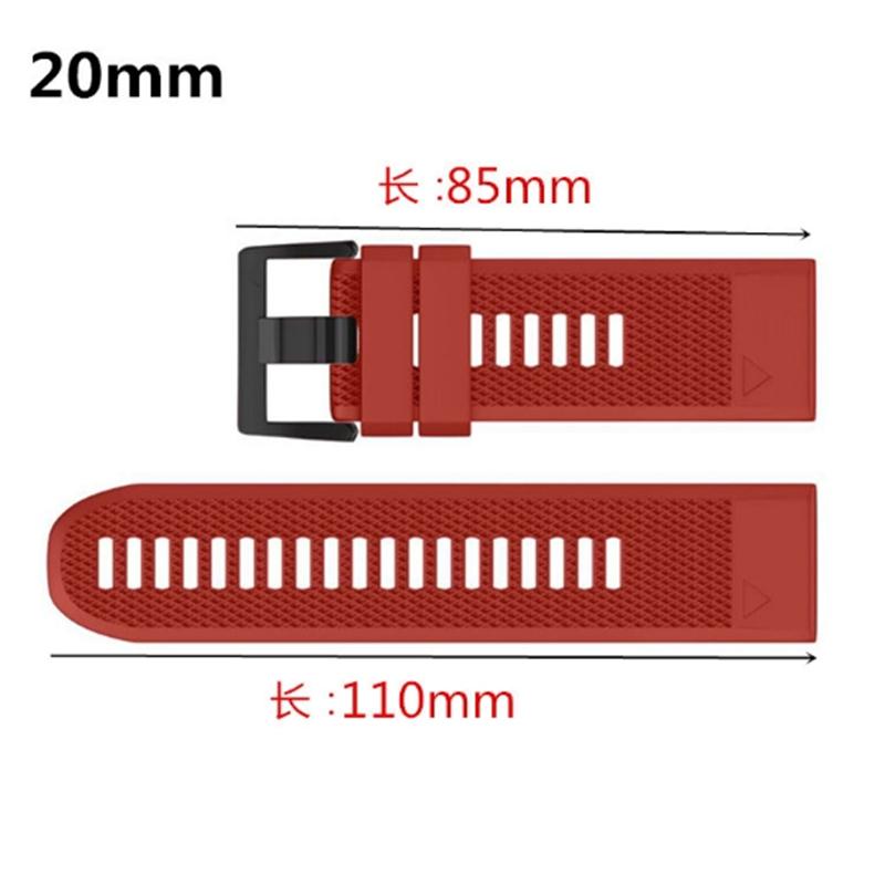 Garmin Fenix Silicone Watch Strap, Quick-Release Band