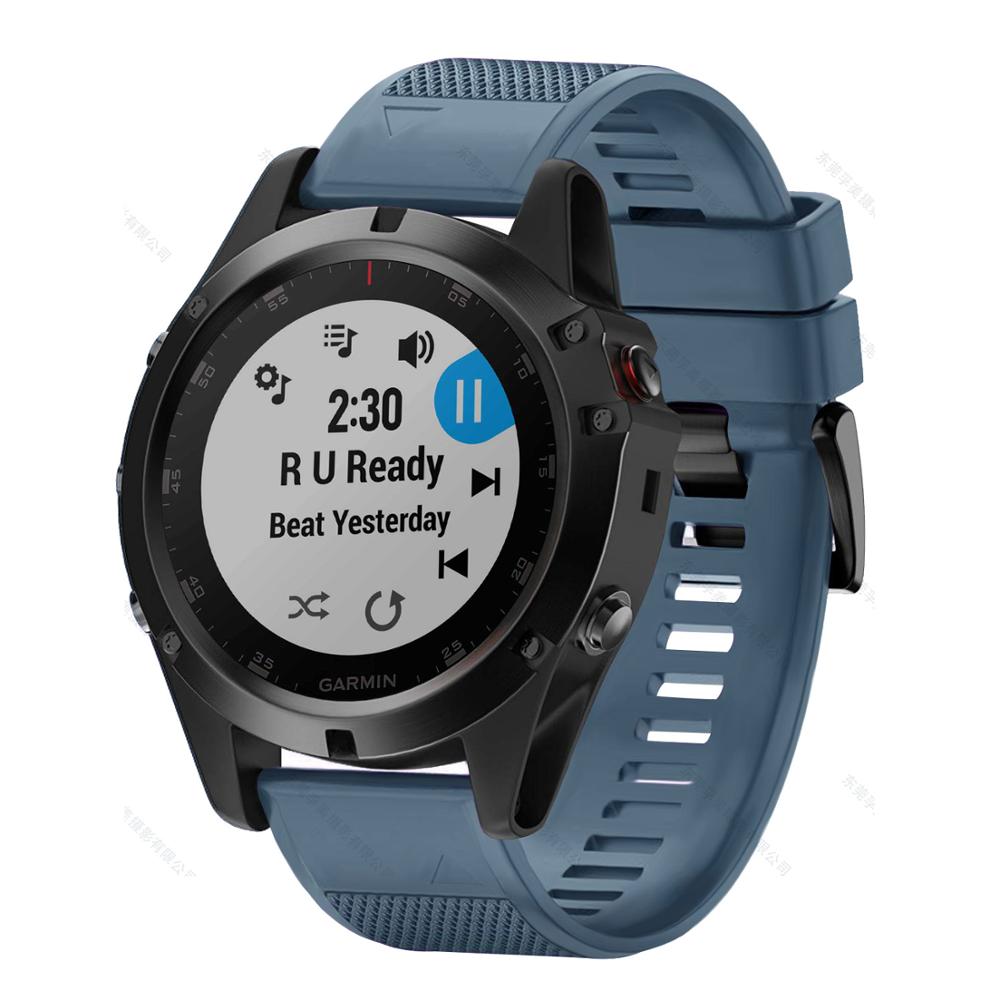 Garmin Fenix Silicone Watch Strap, Quick-Release Band