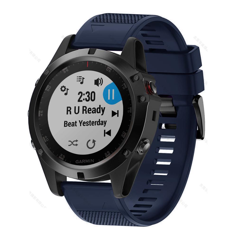 Garmin Fenix Silicone Watch Strap, Quick-Release Band