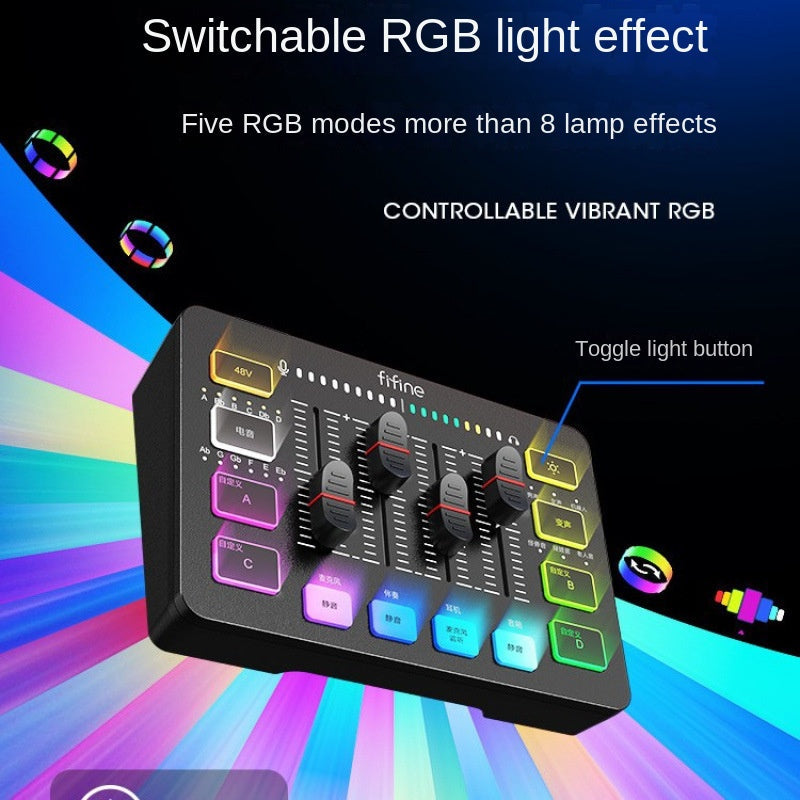 USB Streaming Mic Kit with Mixer and Voice Effects