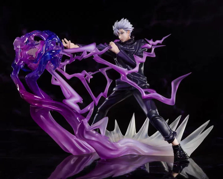 Anime Display Figure With Translucent Spell Effects