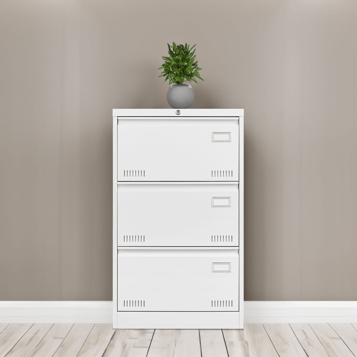 Lockable 3 Drawer Lateral File Cabinet for Home Office