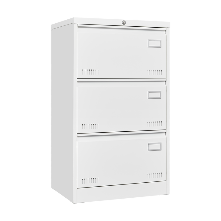 Lockable 3 Drawer Lateral File Cabinet for Home Office