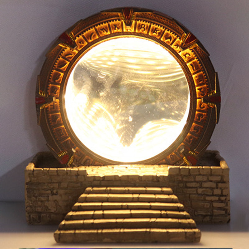 Stargate Portal Lamp | Glowing Sci-Fi Ring Decor Piece