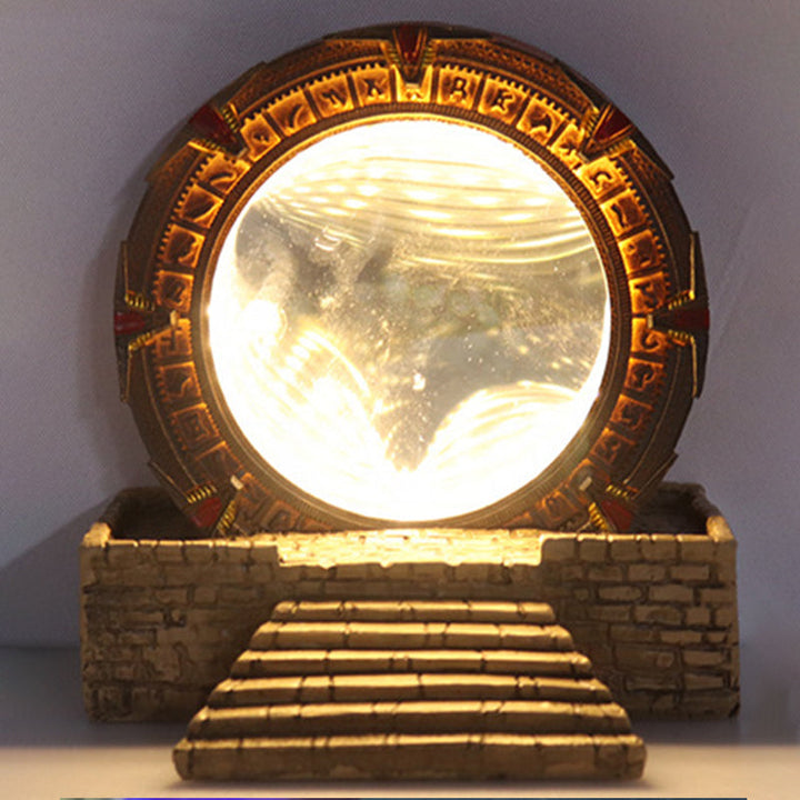 Stargate Portal Lamp | Glowing Sci-Fi Ring Decor Piece