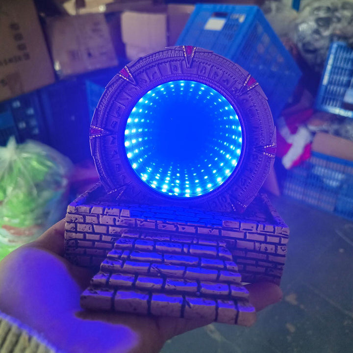 Stargate Portal Lamp | Glowing Sci-Fi Ring Decor Piece