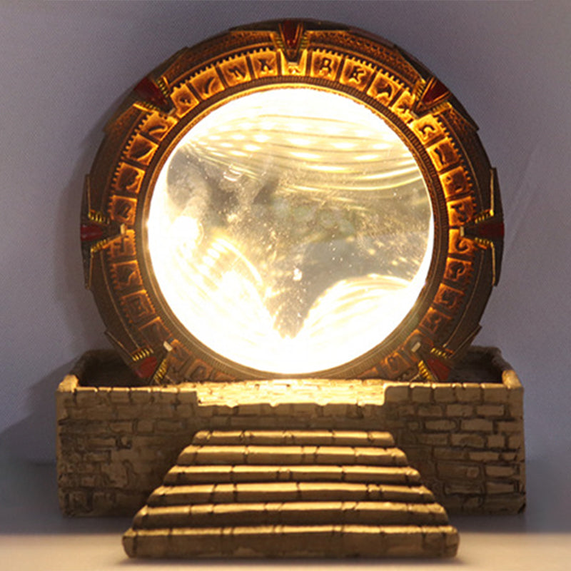 Stargate Portal Lamp | Glowing Sci-Fi Ring Decor Piece