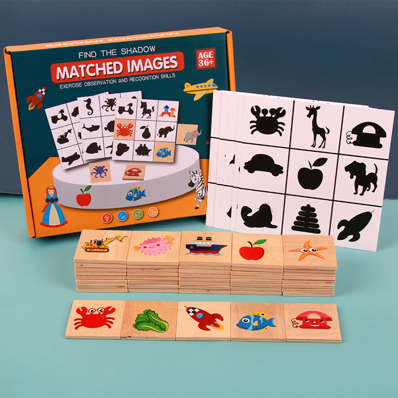 Shadow Matching Puzzle for Toddler Learning & Play