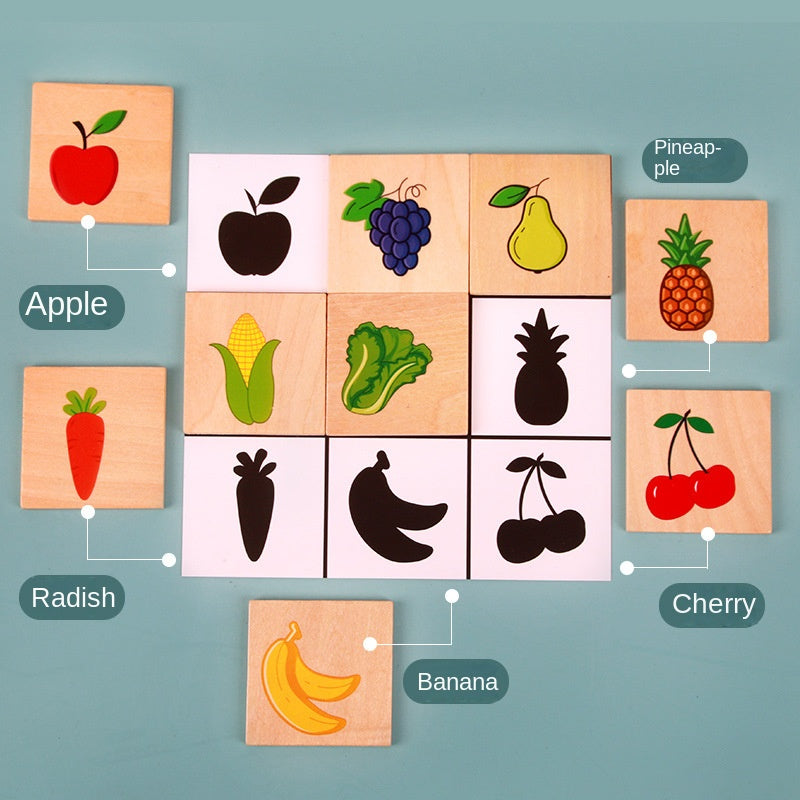 Shadow Matching Puzzle for Toddler Learning & Play