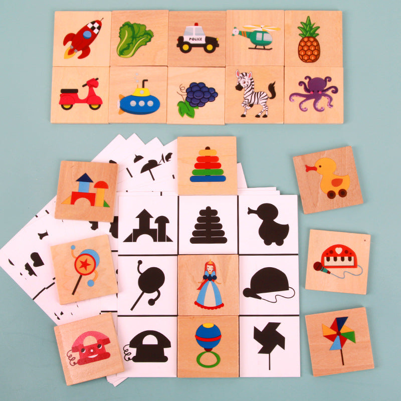 Shadow Matching Puzzle for Toddler Learning & Play