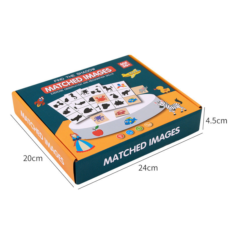 Shadow Matching Puzzle for Toddler Learning & Play