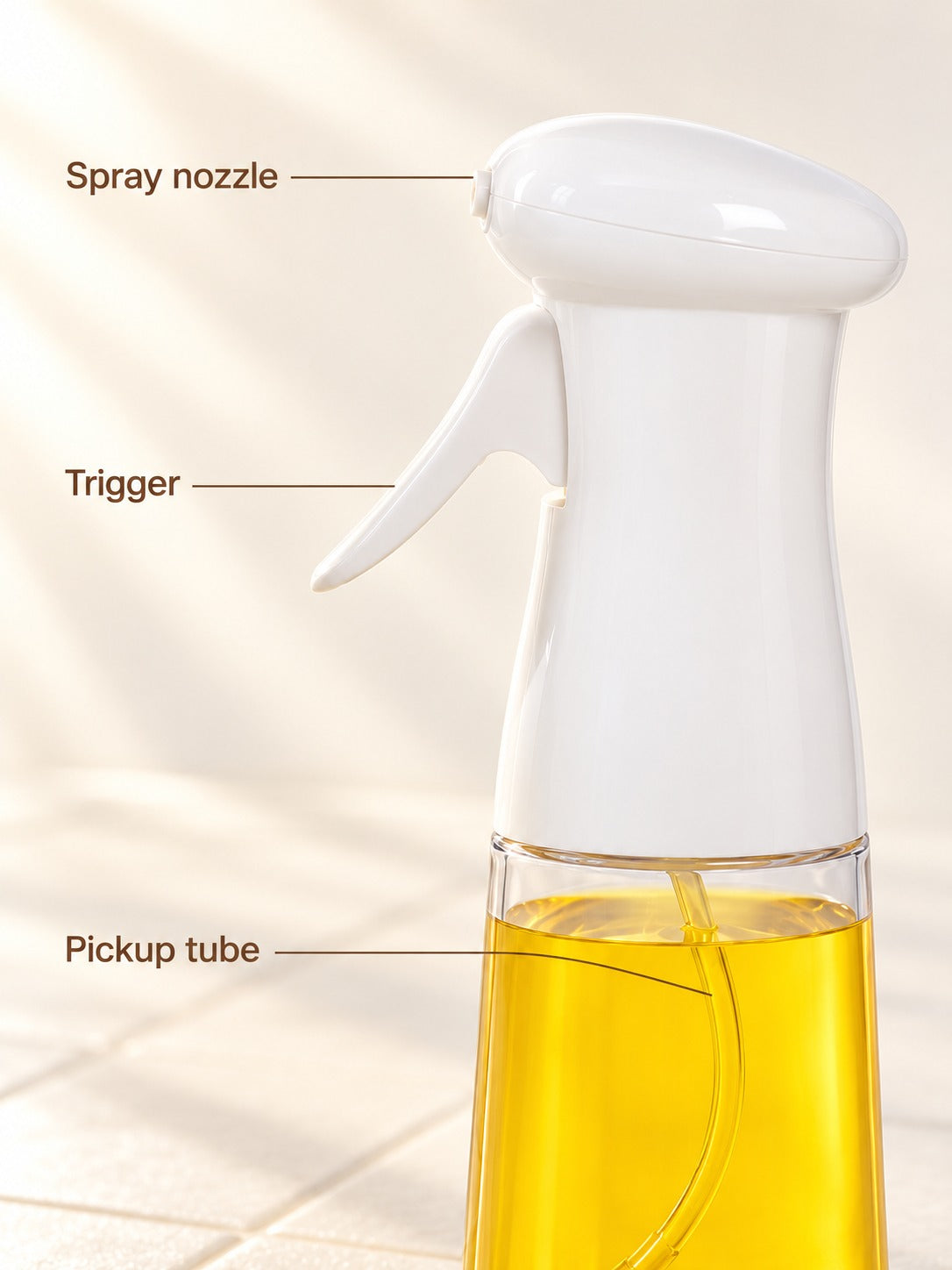Fine Mist Oil Sprayer Bottle for Grilling and Salads