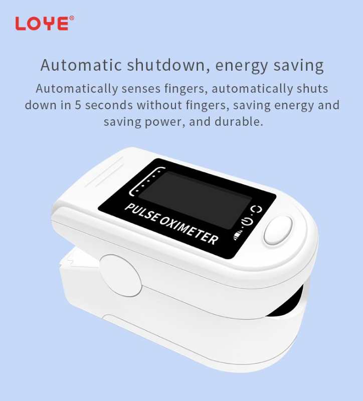 Fingertip Pulse Oximeter with Large Color OLED Display