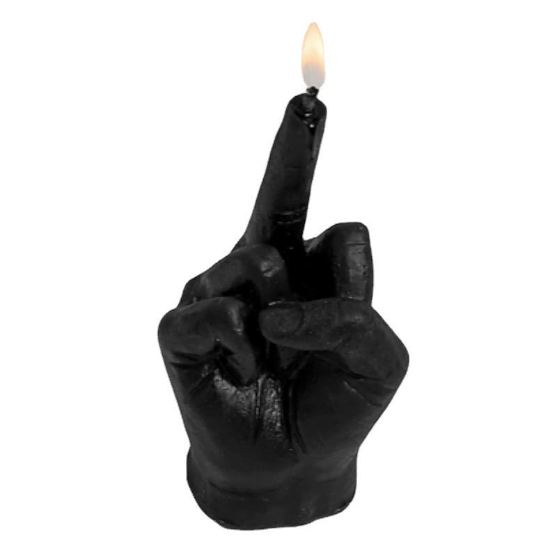 Middle Finger Candle for Bold, Funny Statement Decor