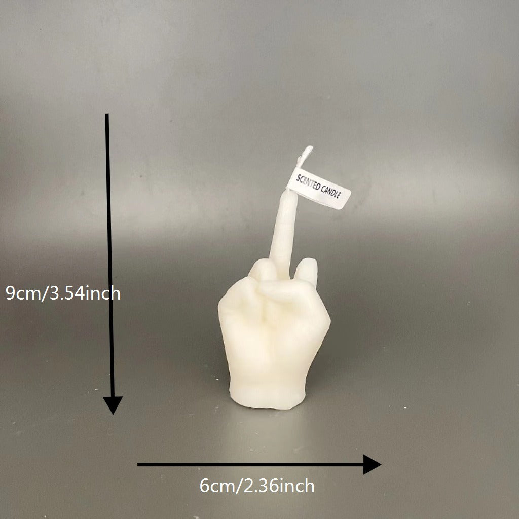 Middle Finger Candle for Bold, Funny Statement Decor