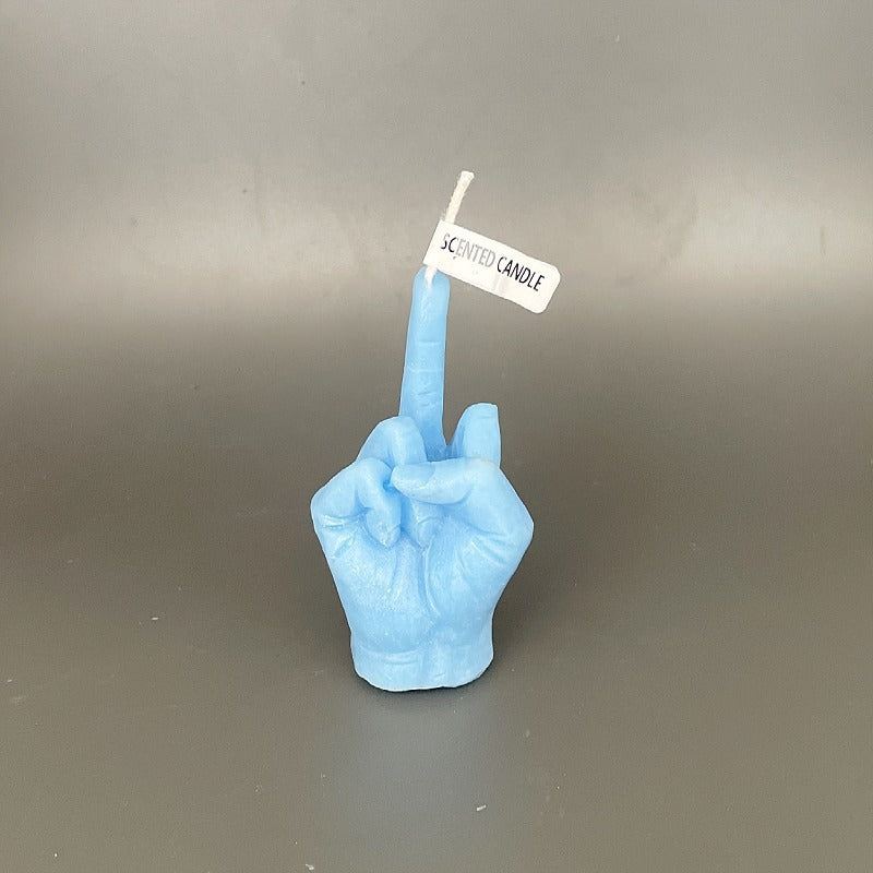 Middle Finger Candle for Bold, Funny Statement Decor