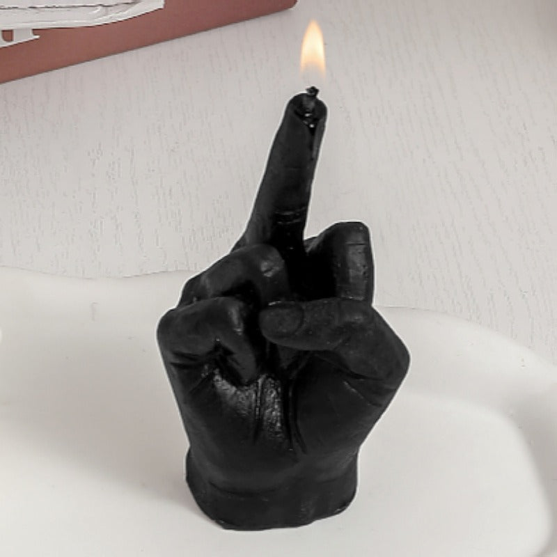 Middle Finger Candle for Bold, Funny Statement Decor
