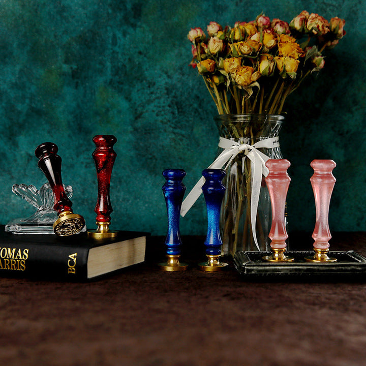 Decorative Resin Wax Seal Handle for Elegant Stationery