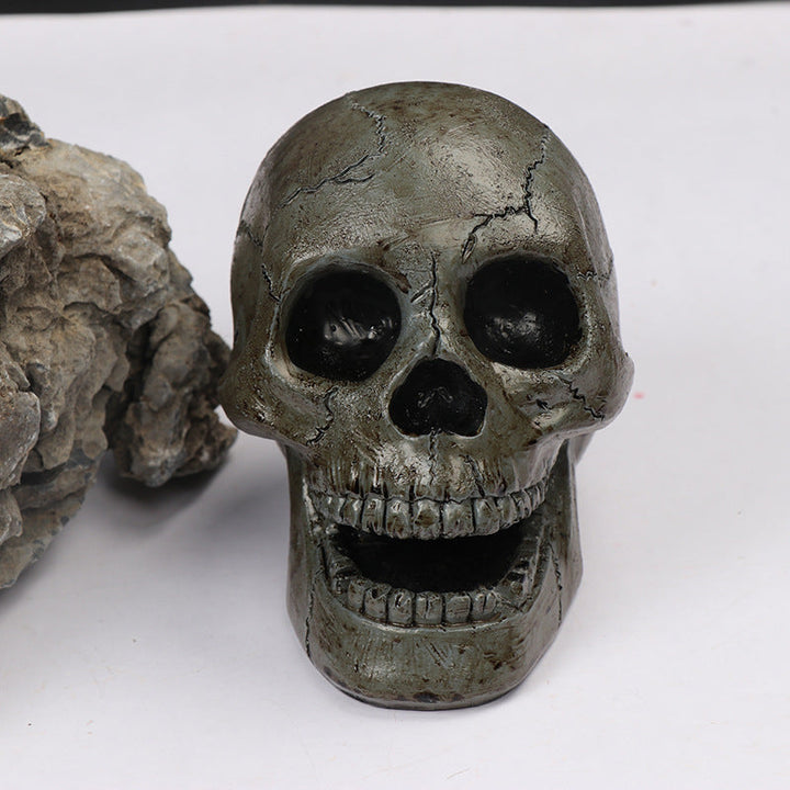 Fire Skull Ornament for Dramatic Halloween Displays