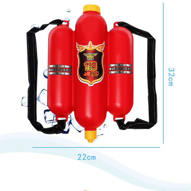 Fireman Water Gun Backpack Toy for Outdoor Summer Play