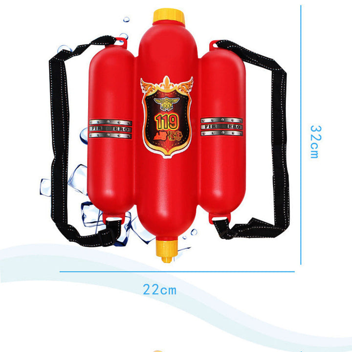 Fireman Water Gun Backpack Toy for Outdoor Summer Play