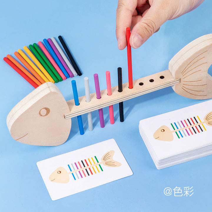 Montessori Color Sorting Toy for Fine Motor Play
