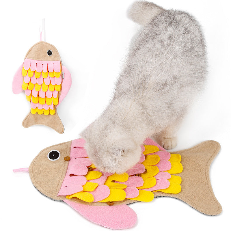 Fish Sniffing Mat for Boredom-Busting Pet Enrichment