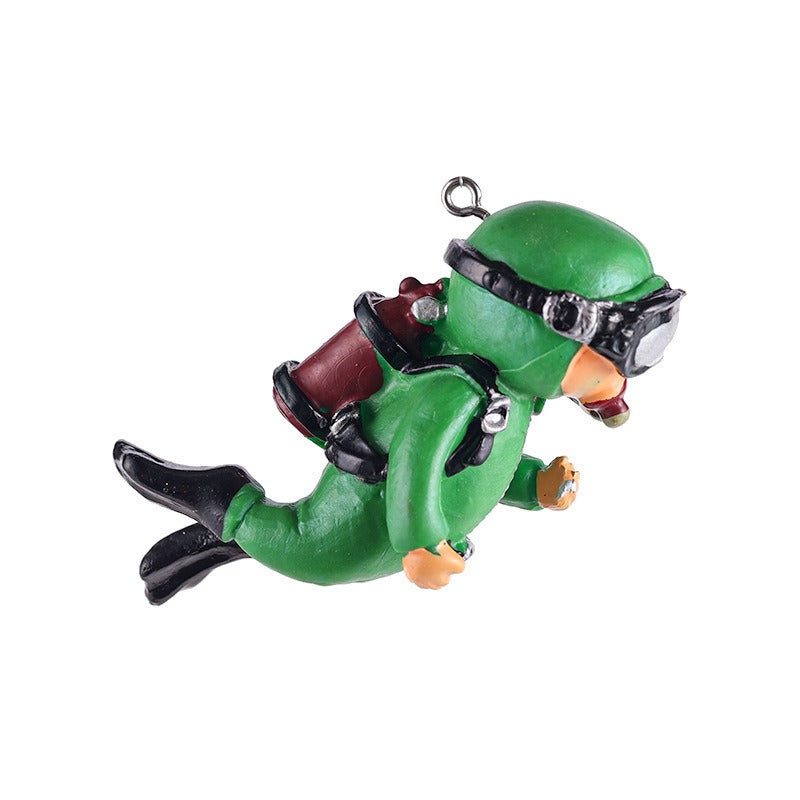 Aquarium Diver Decoration for Playful Underwater Scenes