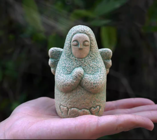 Ceramic Aquarium Ornament | Serene Sea Goddess Decor