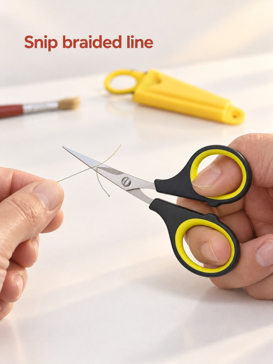 Fishing Scissors for Braided Line, Sheath & Loop Tool