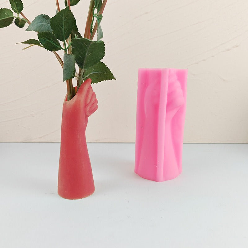 Fist Candle Silicone Mold for Detailed DIY Castings
