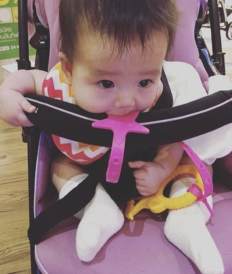 Baby Pacifier Clip & Toy Tether Keeps Items Close