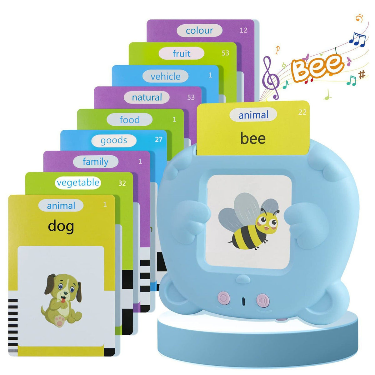Interactive Flash Card Machine for Screen-Free Learning