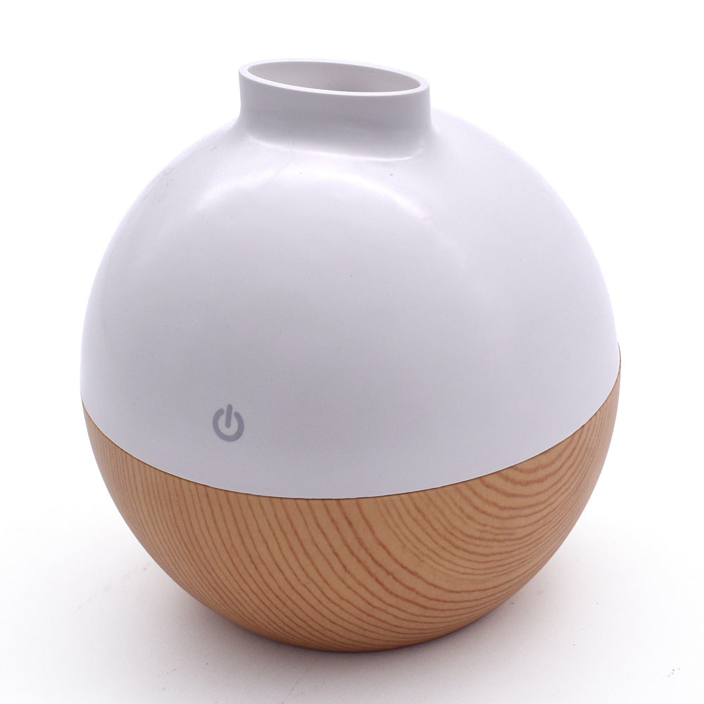 Wood Grain Desktop Humidifier with Ambient LED Light