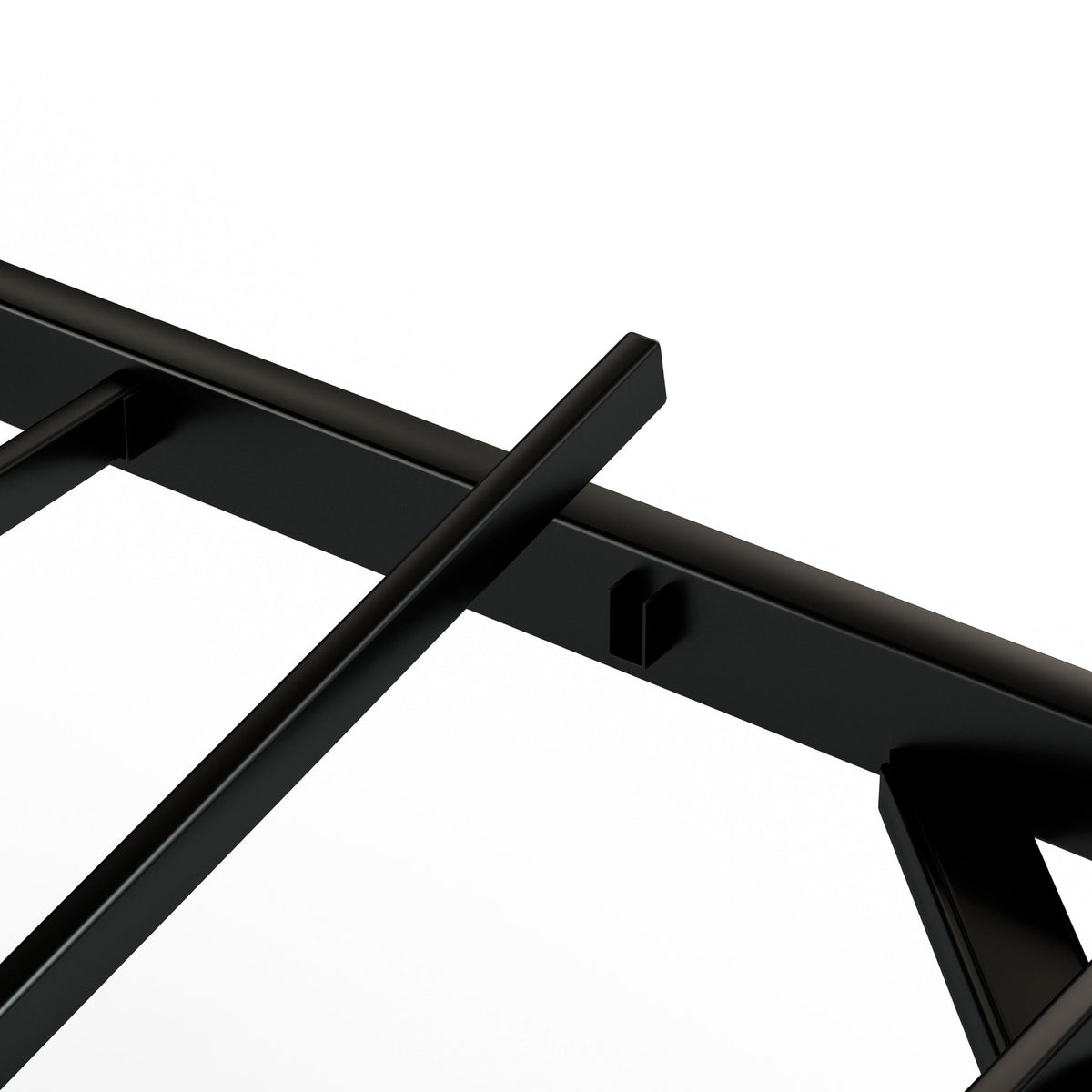 King Floating Bed Frame with LED Lights and Charging