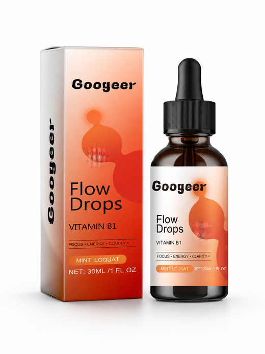 Flow Drops: Combat Fatigue, Sharpen Focus with Adaptogens & B1