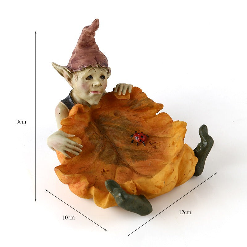Flower Demon Ashtray: Whimsical Fantasy Table Decor