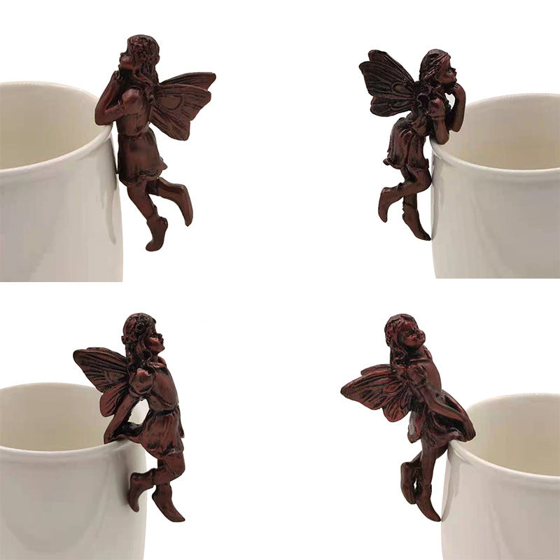 Fairy Pot Hanger – Whimsical Antique Bronze Garden Decor
