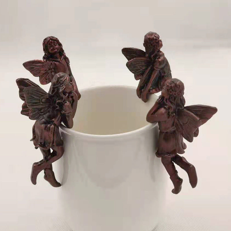 Fairy Pot Hanger – Whimsical Antique Bronze Garden Decor