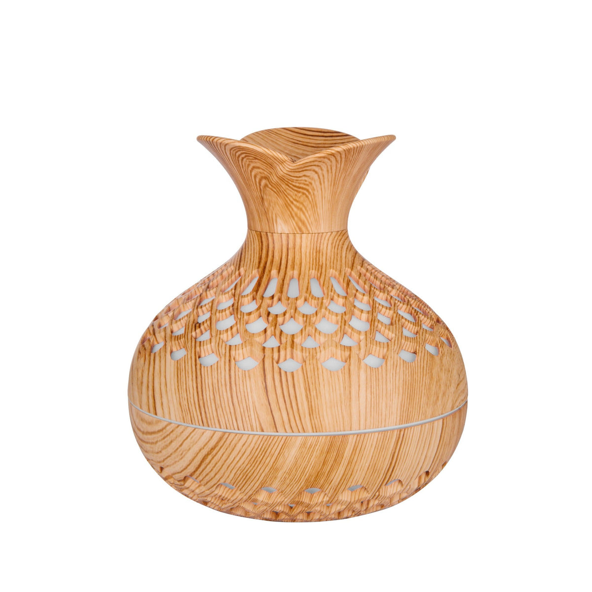 Wooden Flower Humidifier with LED Light for Your Desk