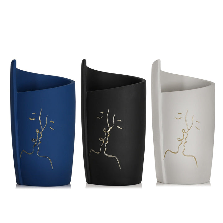 Resin Sculptural Vase for Modern Minimalist Decor Accent