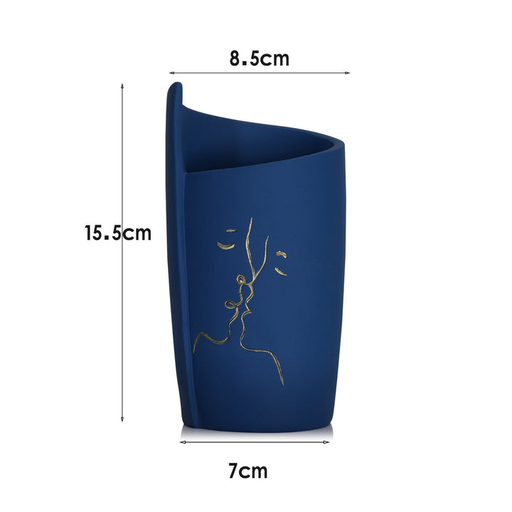 Resin Sculptural Vase for Modern Minimalist Decor Accent