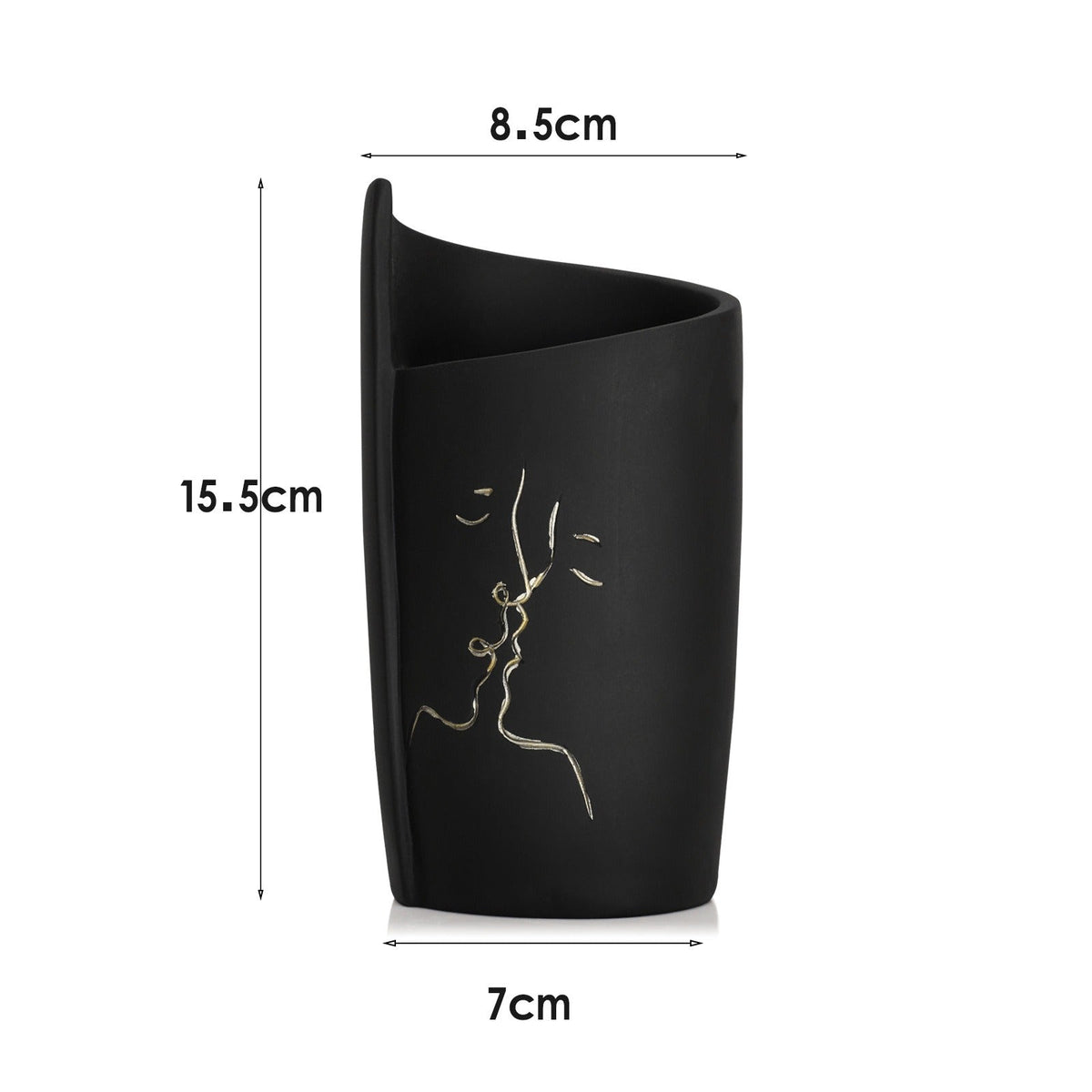 Resin Sculptural Vase for Modern Minimalist Decor Accent