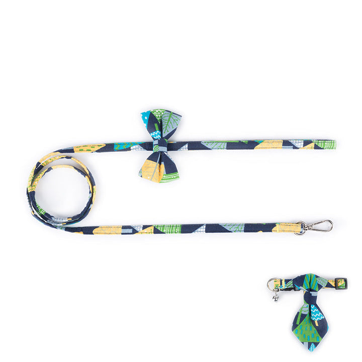 Patterned Cotton Dog Leash for Stylish Everyday Walks